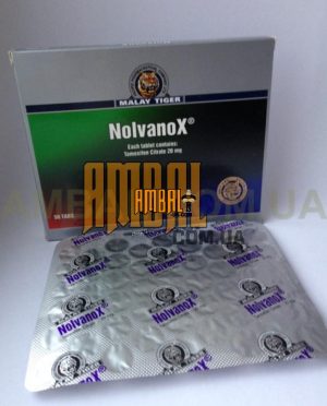 NolvanoX 20mg Malay Tiger (тамоксифен)