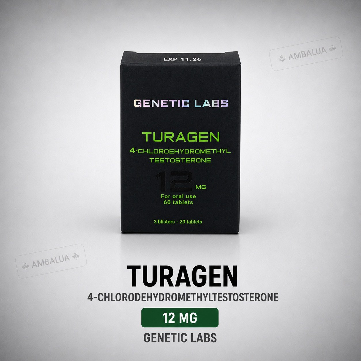 TURAGEN 12MG GENETIC LABS TURAGEN 12MG GENETIC LABS