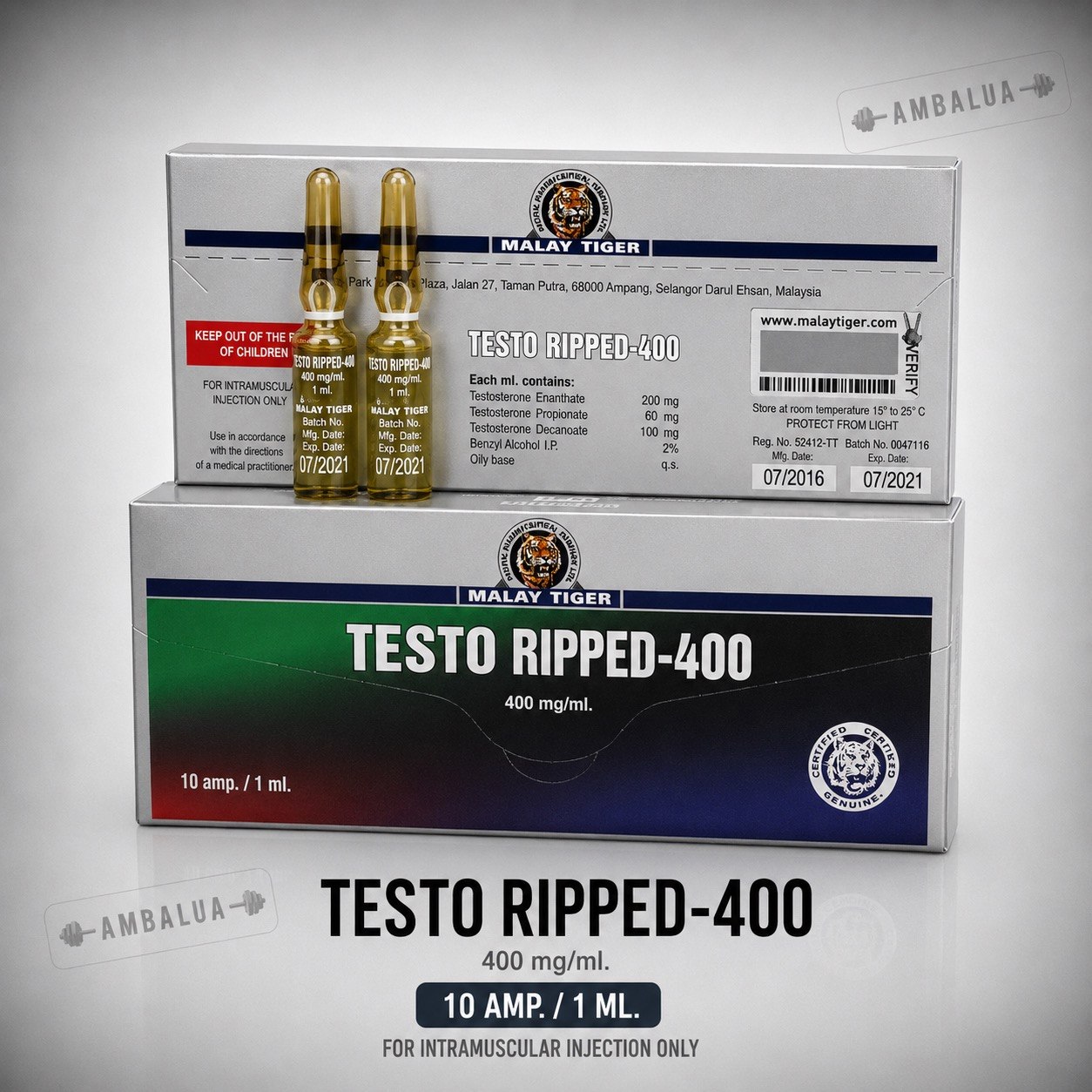 Testo Ripped 400mg ml Malay Tiger Testo Ripped 400mg ml Malay Tiger